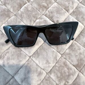 Saint Laurent Black Women's Cat-Eye Sunglasses